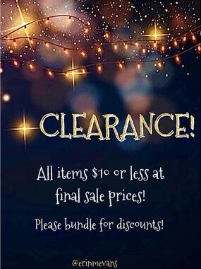 Please Bundle! Clearance Items at Final Prices! NOT FOR SALE